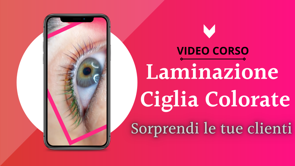 Post laminazione ciglia colorate