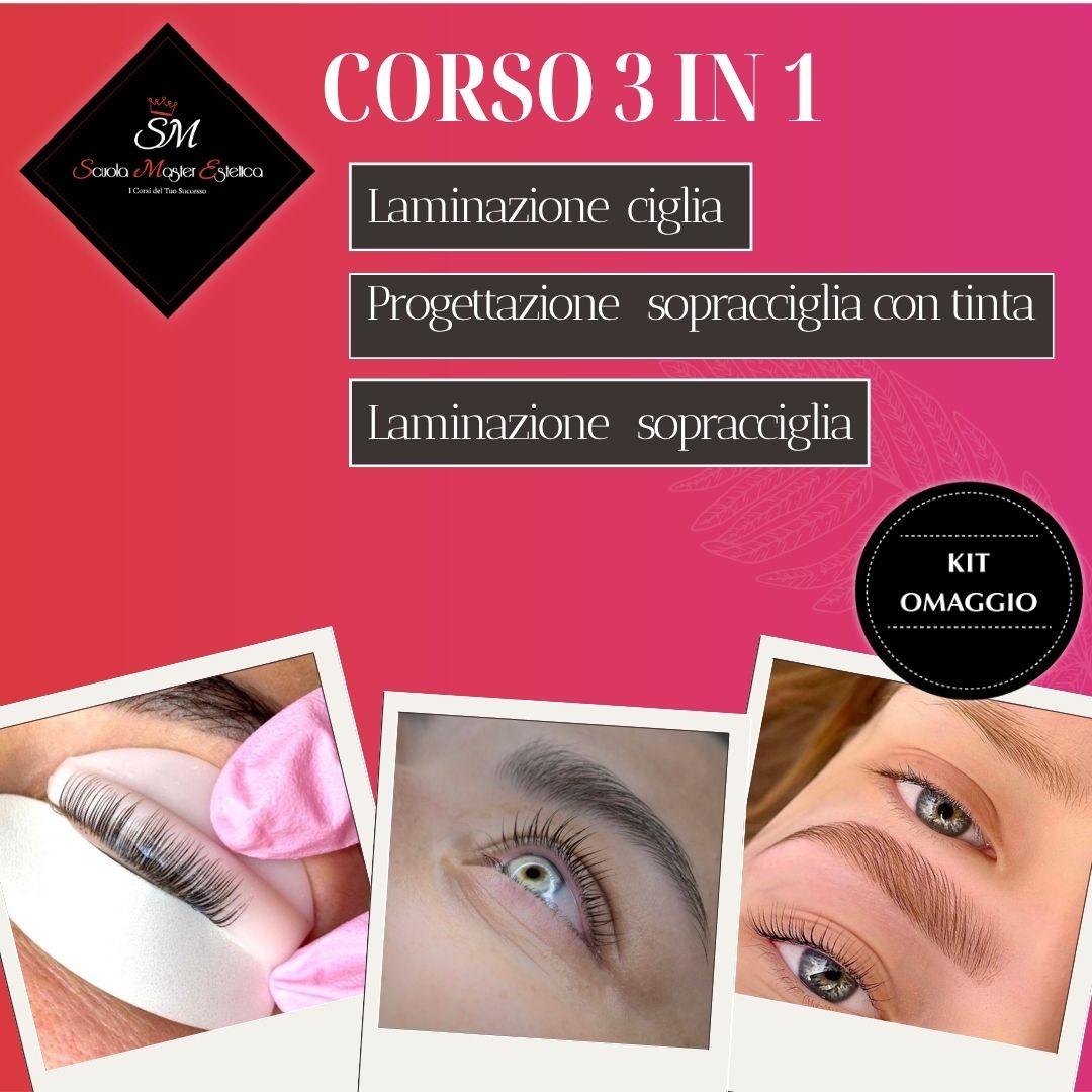 corso 3 in1 – ciglia e sopracciglia
